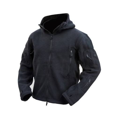 Kombat UK Recon Hoodie (BK), The Recon Hoodie from Kombat UK is a stylish full-zip tactical fleece